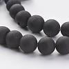 Electroplated Natural Agate Bead Strands G-P222-09-3