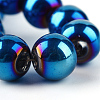 Electroplate Transparent Glass Beads Strands EGLA-Q062-6mm-D01-4