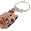 Adjustable 3-Row Brass Micro Pave Cubic Zirconia Cup Chain Pet Collars PW-WG63250-01-1