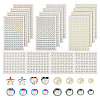 16 Sheets 4104Pcs Acrylic Imitation Pearl Stickers and Acrylic Rhinestone Gems Stickers DIY-TA0004-56-10
