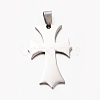 Tarnish Resistant New Fahsion 201 Stainless Steel Cross Pendants STAS-F010-49-1