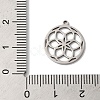 Non-Tarnish 5Pcs 201 Stainless Steel Pendants STAS-Z068-02P-01-3