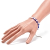 Plastic Imitation Pearl & Millefiori Glass Beaded Bracelet for Women BJEW-JB08432-3