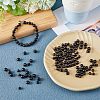 SUPERFINDINGS 400Pcs 2 Styles Undyed Natural Ebony Wood Beads WOOD-FH0001-99-3