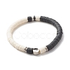 Handmade Polymer Clay Heishi Beads Stretch Bracelets Set BJEW-JB07443-7