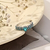 Alloy Rhinestone Plain Band Rings PW-WG5A413-01-1