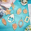 SUPERFINDINGS DIY 9 Pairs Imitation Leather Earring Making Kits DIY-FH0002-36-5