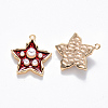 Brass Enamel Pendants X-KK-T049-056G-03-NF-2