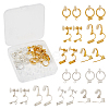 Brass Clip-on Earrings Findings KK-TA0007-66-1