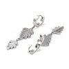 Non-Tarnish Leaf 304 Stainless Steel Dangle Earrings EJEW-L283-017P-2