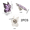 Butterfly with Ribbon Shape Enamel Pin JEWB-WH0023-45-4