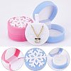 CHGCRAFT 4Pcs 2 Colors Velvet Jewelry Packing Boxes VBOX-CA0001-003-5