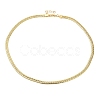 Rack Plating Brass Herringbone Chain Necklace BJEW-D058-01G-1