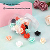 Fashewelry 30Pcs 6 Colors Handmade Polymer Clay Beads CLAY-FW0001-04-4