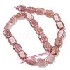 Natural Strawberry Quartz Beads Strands G-P544-B01-01-3