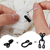 DICOSMETIC 72Pcs 6 Styles Polyester Garment Hook and Eye FIND-DC0005-57-4