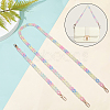 WADORN 2Pcs 2 Style Transparent Jelly Style Acrylic Curb Chain Bag Straps DIY-WR0002-48-3