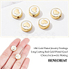 BENECREAT Brass Enamel Beads KK-BC0004-57-3