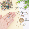 DICOSMETIC 50Pcs Rainbow Color 304 Stainless Steel Leverback Earring Findings DIY-DC0001-52-2