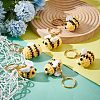 Nbeads DIY 3D Bee Charm Keychain Making Kit DIY-NB0007-27-5