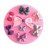 Bowknot Design DIY Food Grade Silicone Molds AJEW-L054-53-1