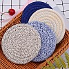8Pcs 4 Colors Cotton Thread Weave Hot Pot Holders DIY-SZ0004-23-6