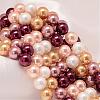 Round Shell Pearl Bead Strands BSHE-L011-6mm-NL001-1