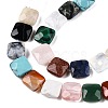 Natural & Synthetic Mixed Gemstone Beads Strands G-T138-160-3