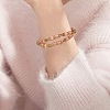 4Pcs 4 Style Gemstone Beaded Multi-strand Bracelets Set for Women BJEW-SW00038-4