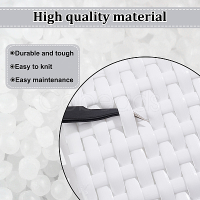 SUPERFINDINGS Plastic Imitation Rattan Wicker DIY-FH0005-79-1