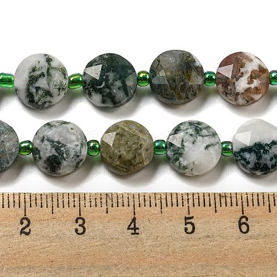 Natural Tree Agate Beads Strands G-NH0015-D04-01-1