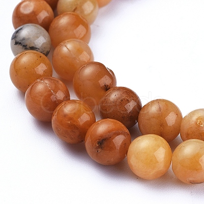 Natural Gemstone Beads Strands G-F591-03M1-8mm-1