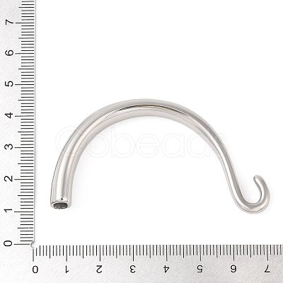 Non-Tarnish 304 Stainless Steel Hook and S-Hook Clasps STAS-U006-01A-P-1