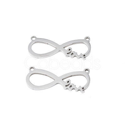 Non-Tarnish 201 Stainless Steel Connector Charms STAS-N095-098-1