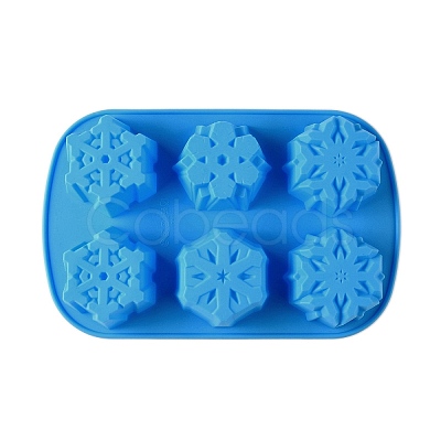 Snowflake Cake DIY Food Grade Silicone Mold DIY-K075-15-1