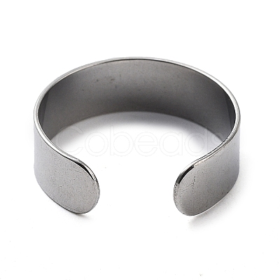 Non-Tarnish 304 Stainless Steel Cuff Rings STAS-M333-04A-P-1