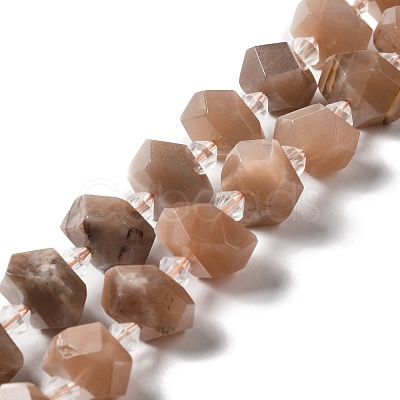 Natural Sunstone Beads Strands G-B027-A03-1