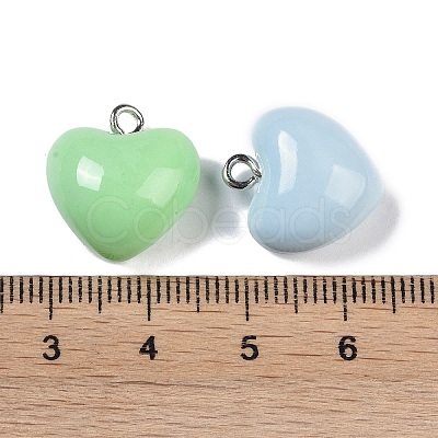 Opaque Resin Pendants RESI-H162-07P-03-1