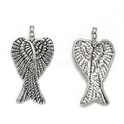 Tibetan Style Alloy Pendants TIBEP-M038-02AS-1