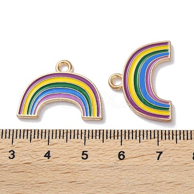 Alloy Enamel Pendants ENAM-O001-11U-G-1