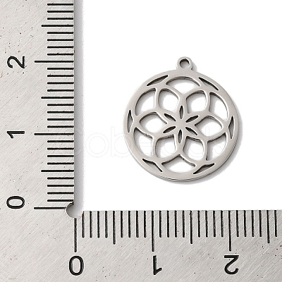 Non-Tarnish 5Pcs 201 Stainless Steel Pendants STAS-Z068-02P-01-1