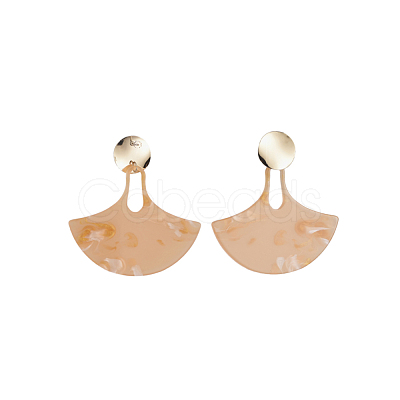 Cellulose Acetate(Resin) Dangle Stud Earrings EJEW-JE04076-1