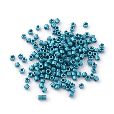 Baking Paint Cylinder Seed Beads SEED-R041-11-1