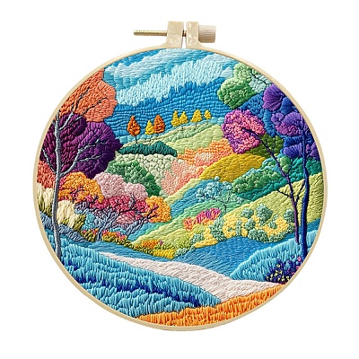 DIY Landscape Pattern Embroidery Kits for Beginners PW-WGF1DF3-02-1