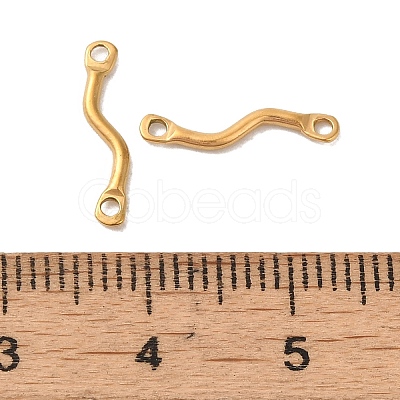 Ion Plating(IP) 304 Stainless Steel Links Connector Charms STAS-Q323-12G-1