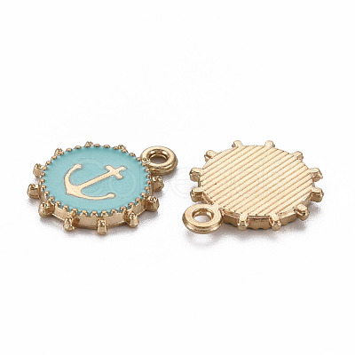 Alloy Enamel Pendants X-ENAM-N055-016B-NR-1