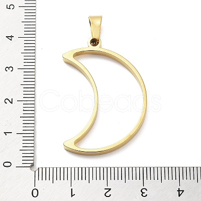 304 Stainless Steel Open Back Bezel Pendants STAS-Z091-05G-08-1