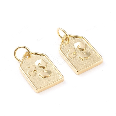 Brass Pendants ZIRC-I043-22G-1