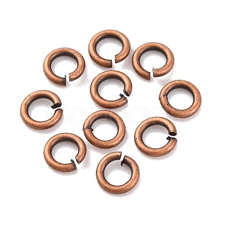 Brass Open Jump Rings KK-G514-01B-R-1