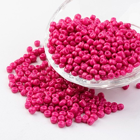 6/0 Baking Paint Glass Seed Beads X-SEED-S003-K5-1